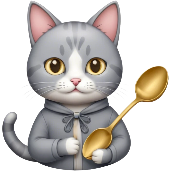 cat with spoon emoji