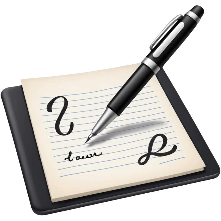 writing on paper emoji