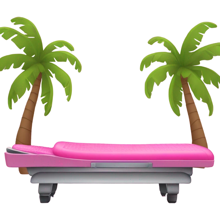 Pink tanning bed  emoji