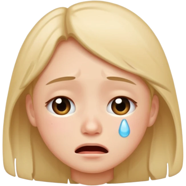 Cry but cute emoji
