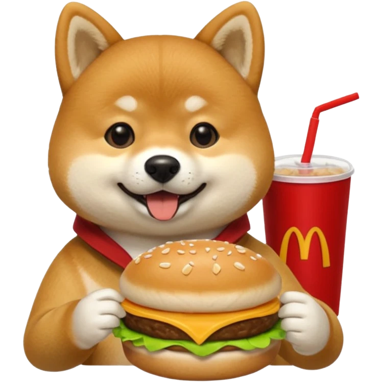 Shiba Jasper McDonald's meal emoji