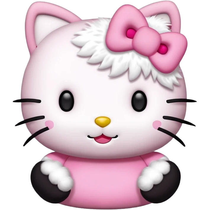 hello kitty with a 67 emoji