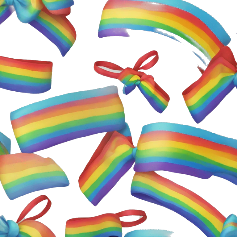 Rainbow bow emoji
