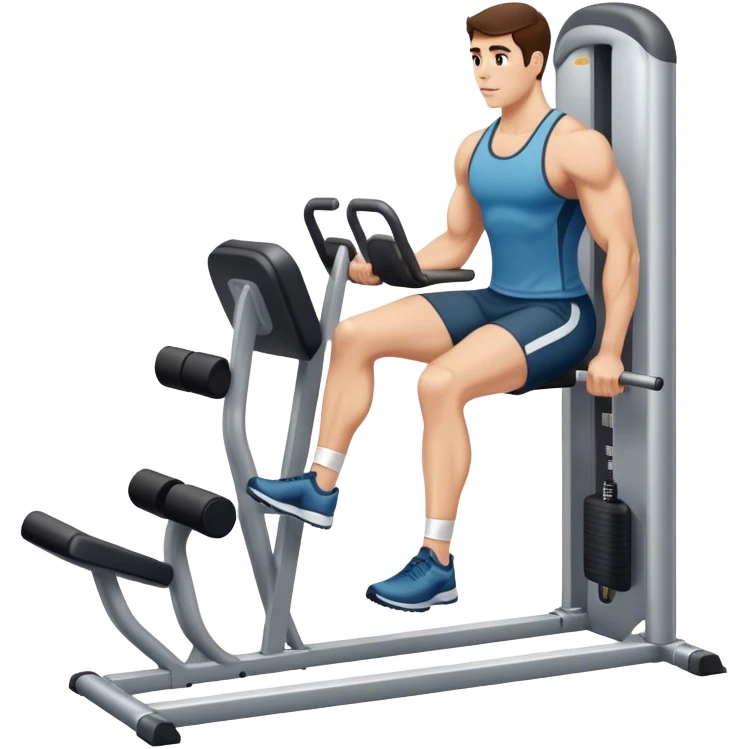 how to use gym calf-raise machine emoji