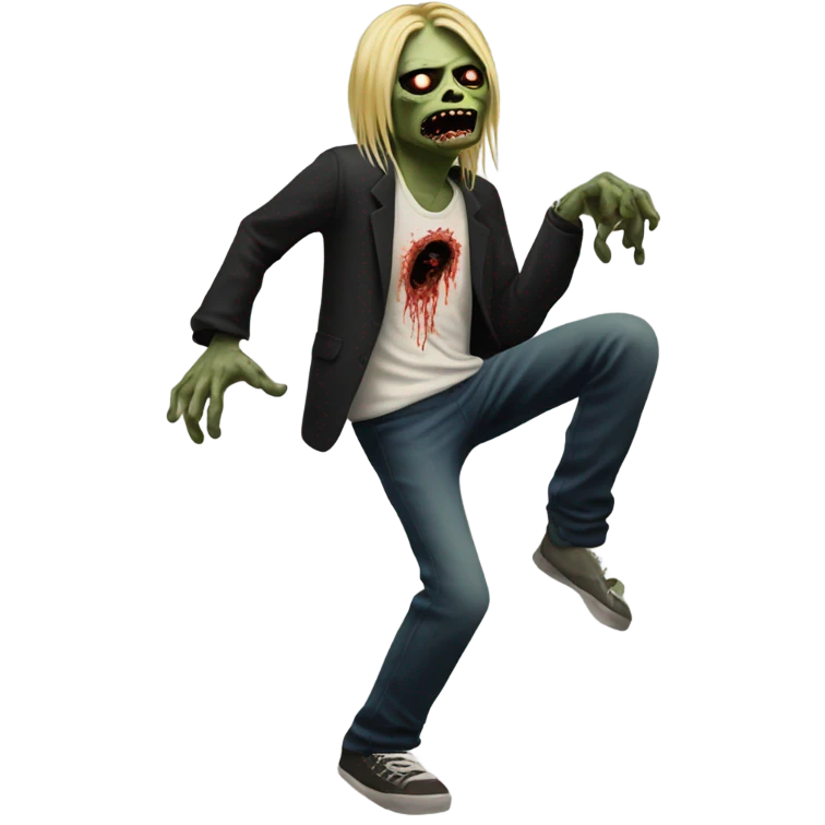 kurt cobain zombie dancing emoji