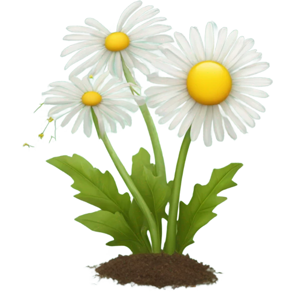dandelion and chamomile grow together emoji