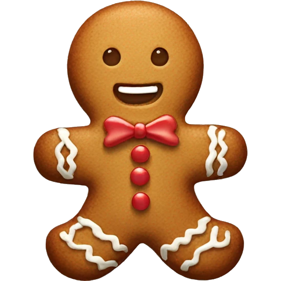 gingerbread man emoji