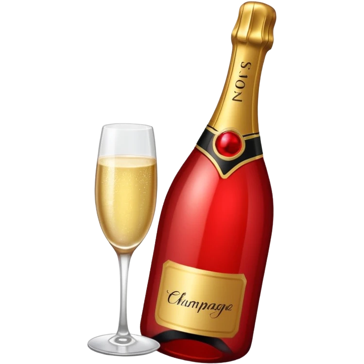 botle champgne RED emoji