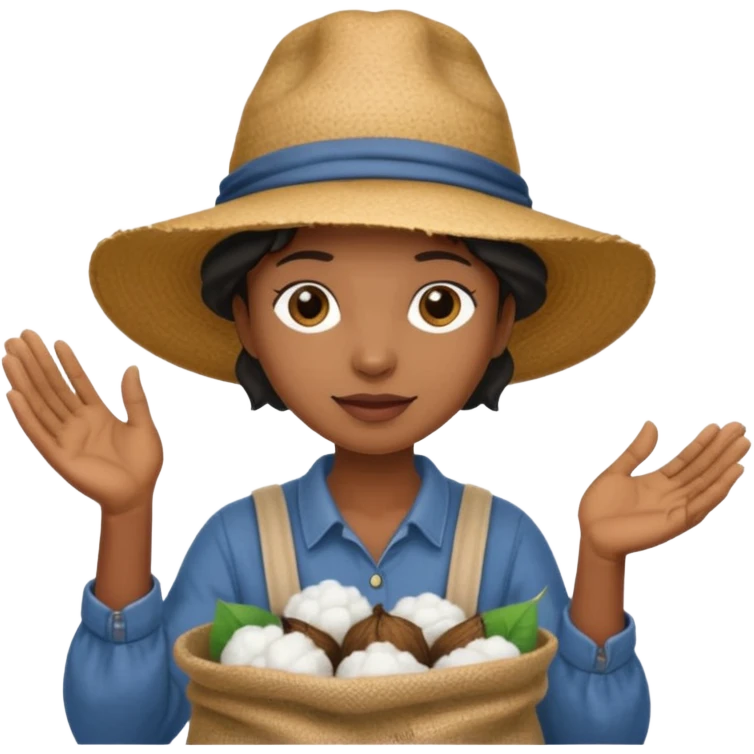 black cotton picker with wix emoji