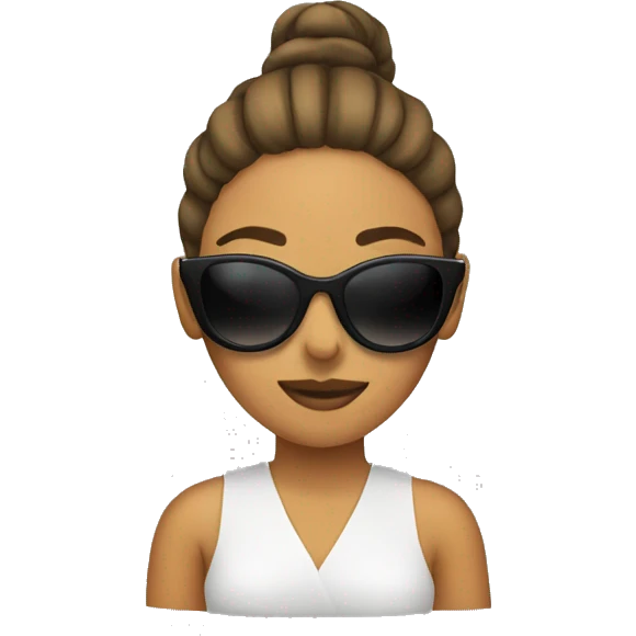 woman emoji with sunglasses emoji