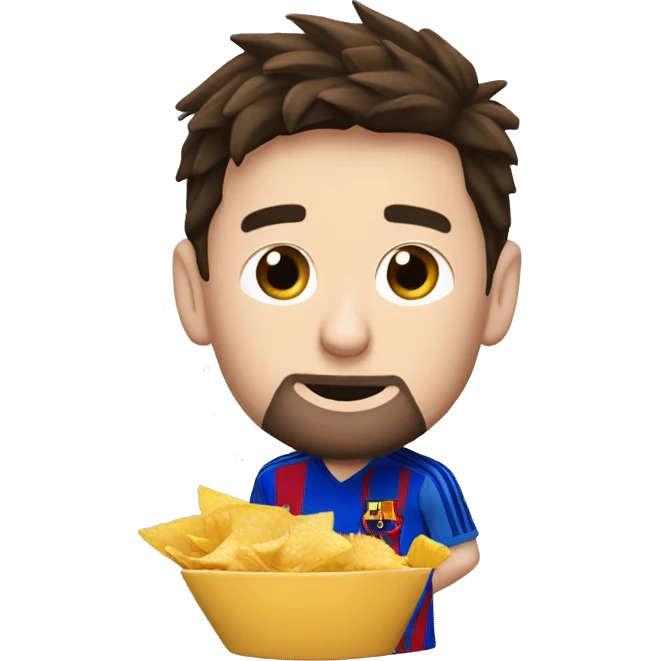 Messi qui mange du chips  emoji