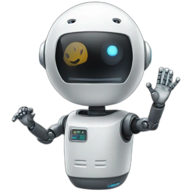 bot waving hand emoji