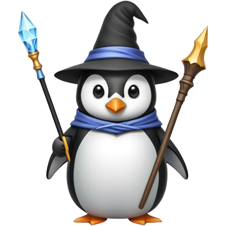 Penguin Wizard emoji