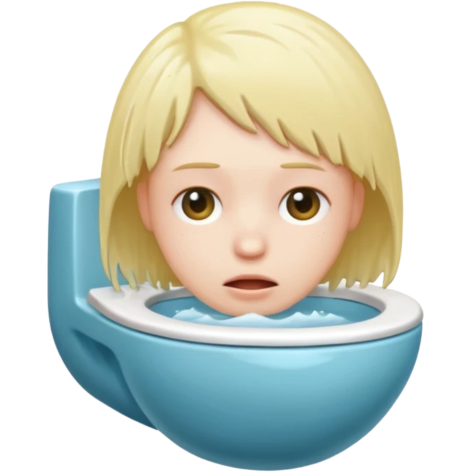 A head in a toilet emoji