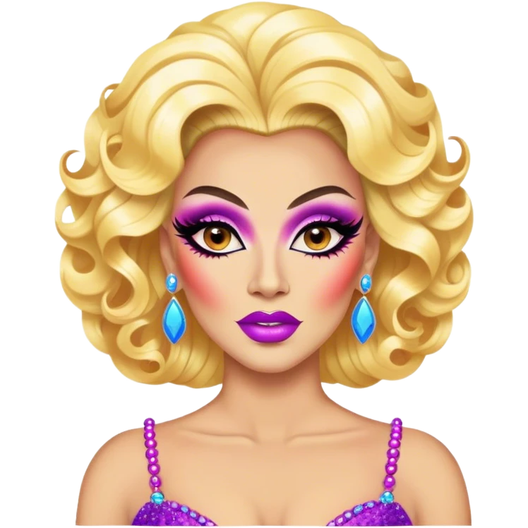 A gay drag queen emoji