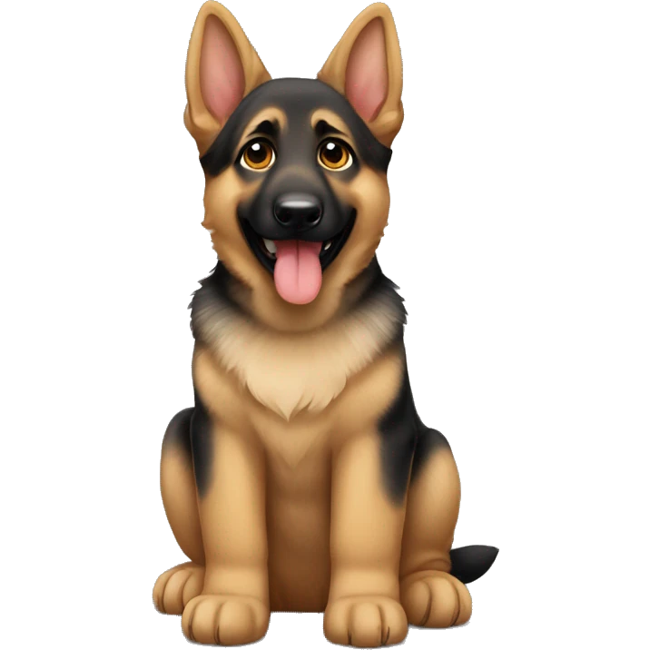 German shepherd puppy emoji