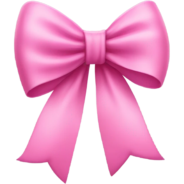 Pink bow tilted to the side  emoji