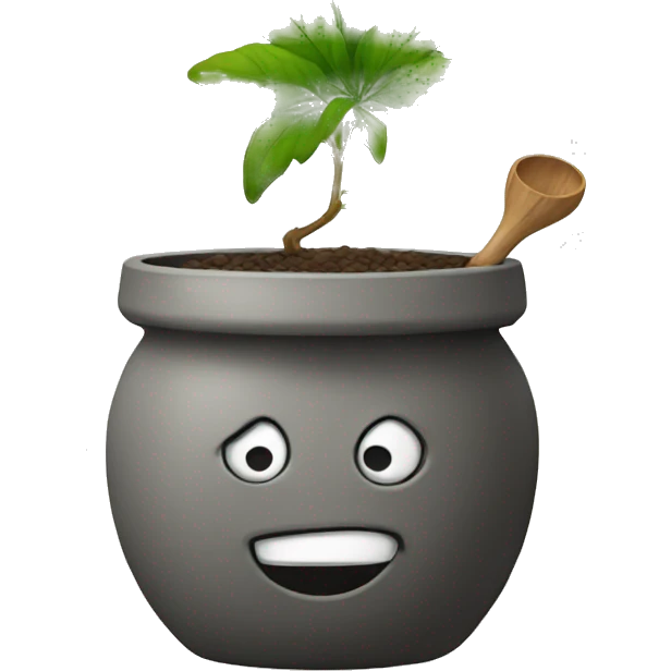 emoj holding a pot  emoji