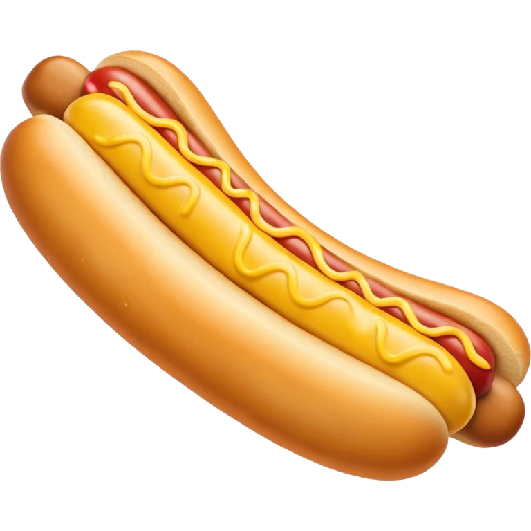 yellow hotdog inside yellow donut emoji