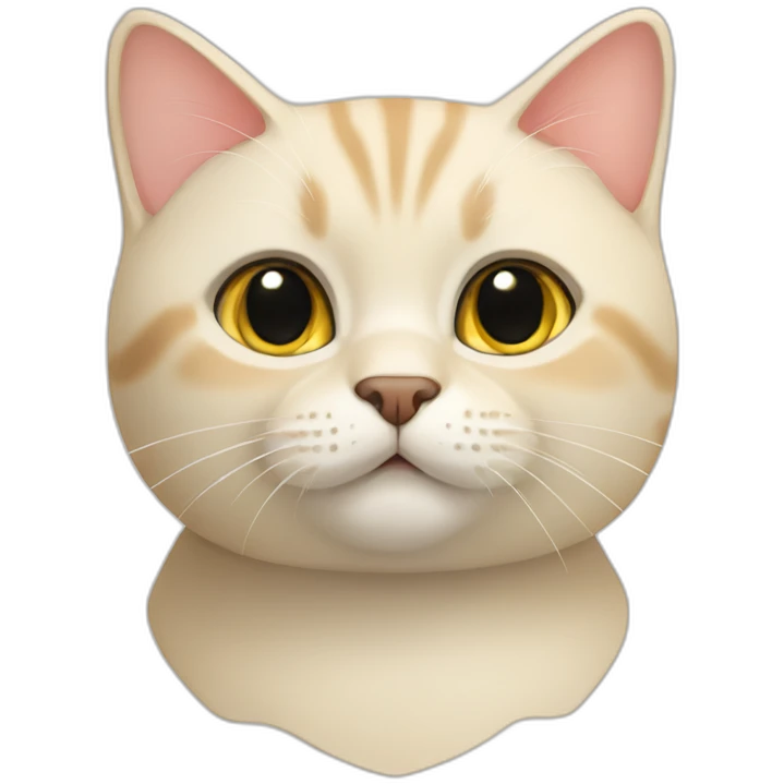 Cream British short hair cat emoji