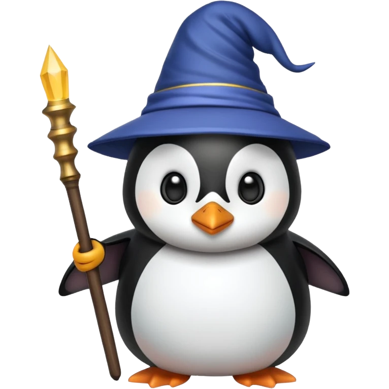 Penguin Wizard emoji