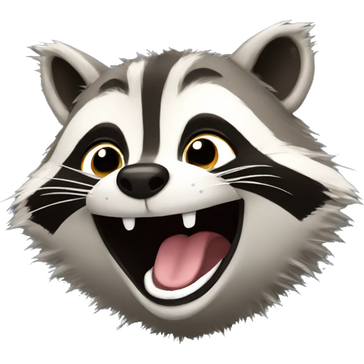 Laughing Raccoon  emoji