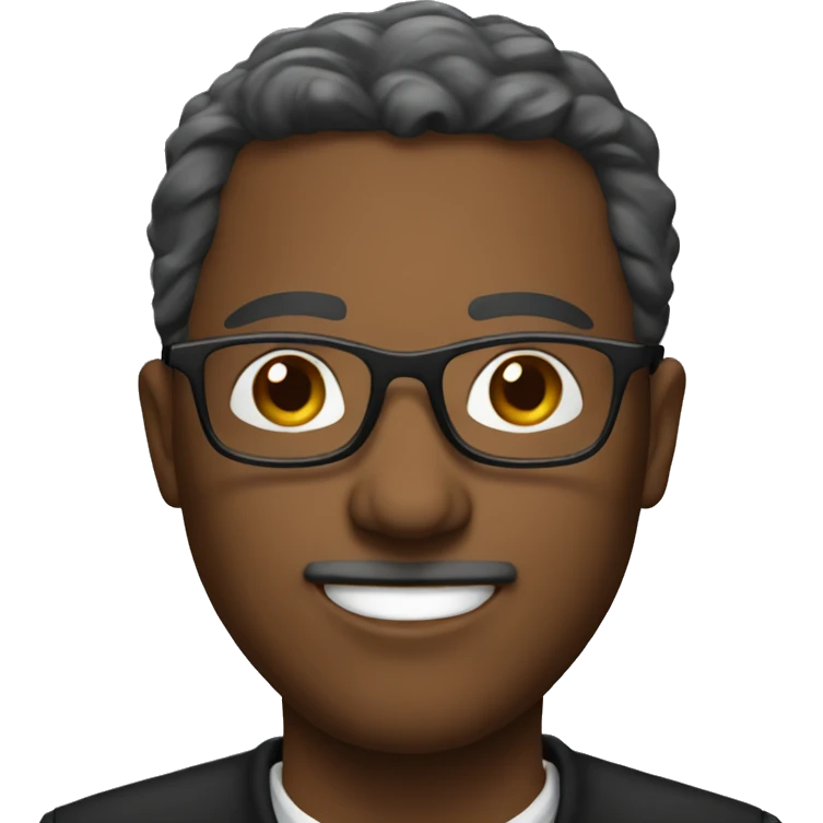 A pastor with glasses  emoji