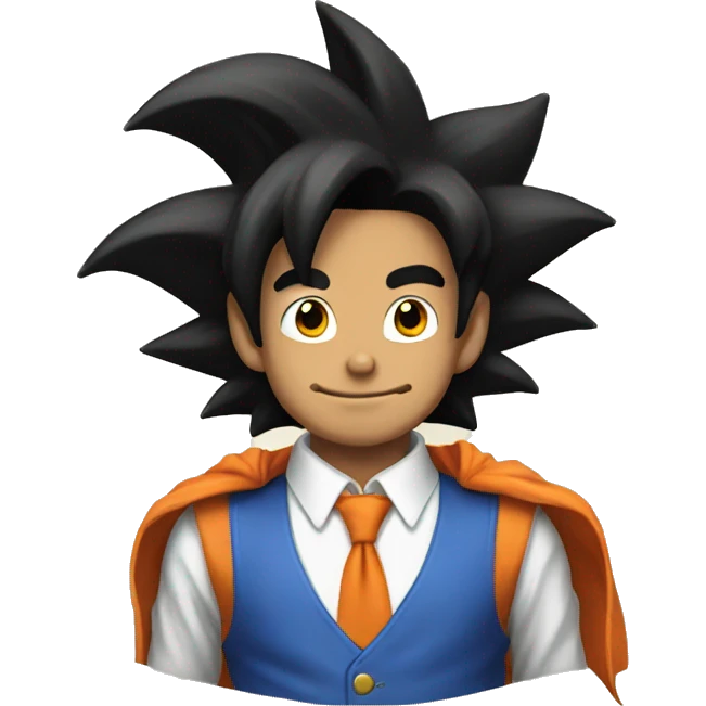 Well dressed Goku  emoji