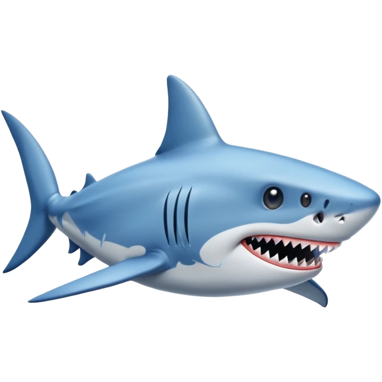 A shark with blue shoes emoji