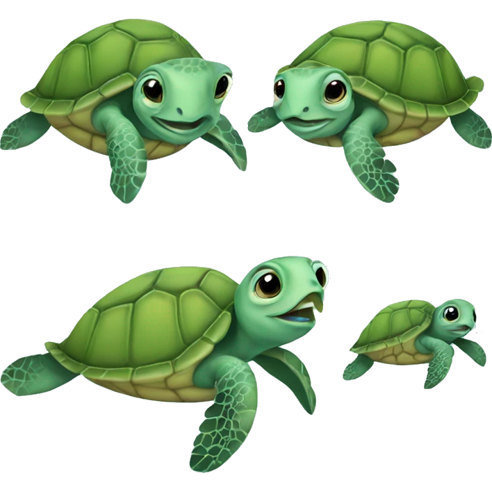 Baby sea turtle  emoji