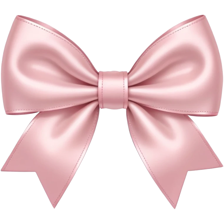 pale pink bow emoji