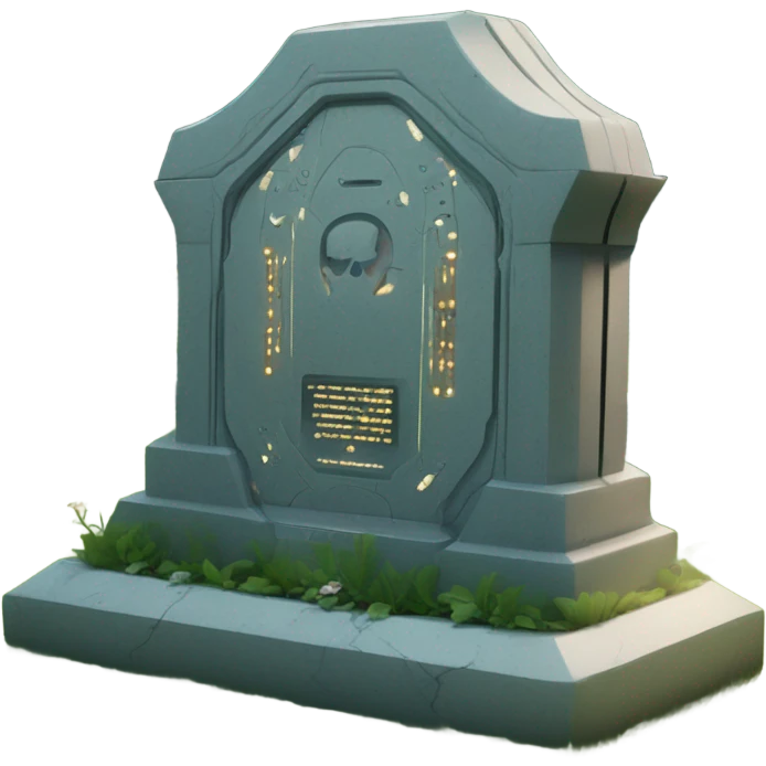Cyborg grave emoji