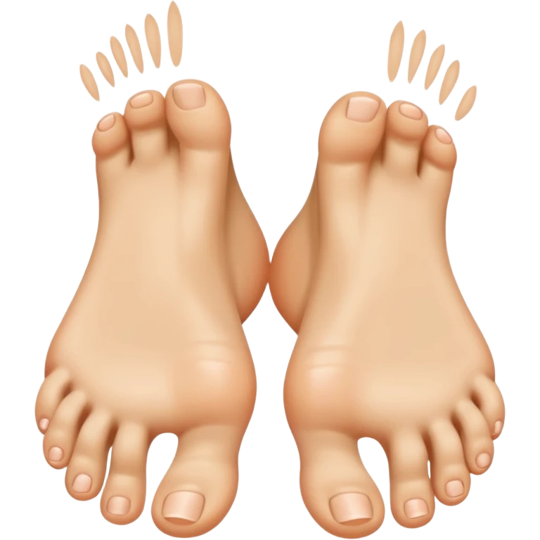 foot with all toes down exept middle emoji