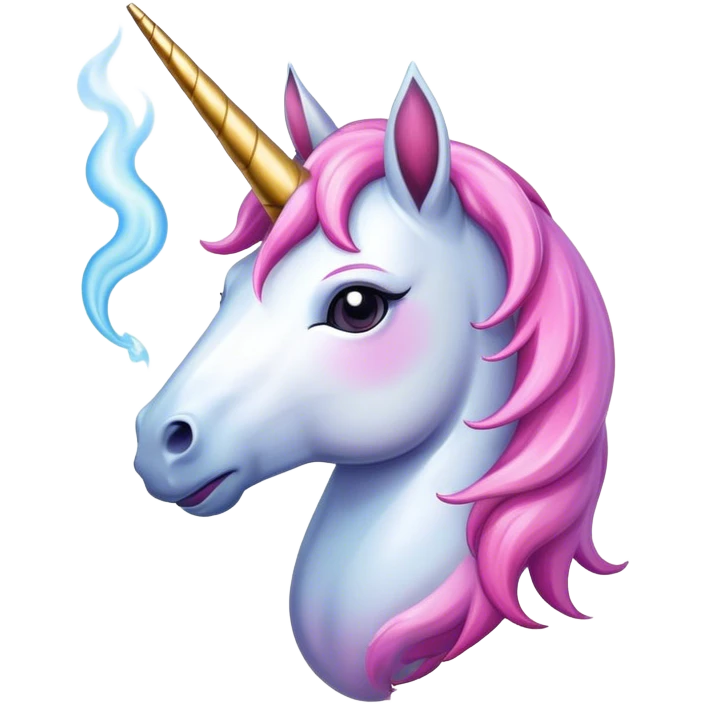 unicornio fumando emoji