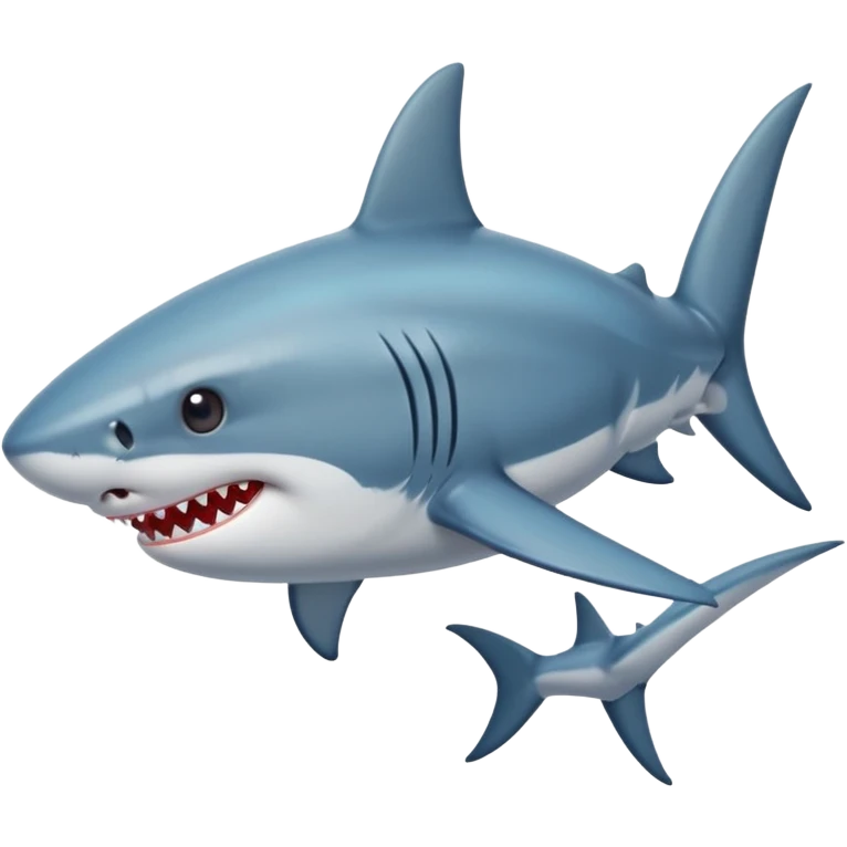 Shark with a bow emoji