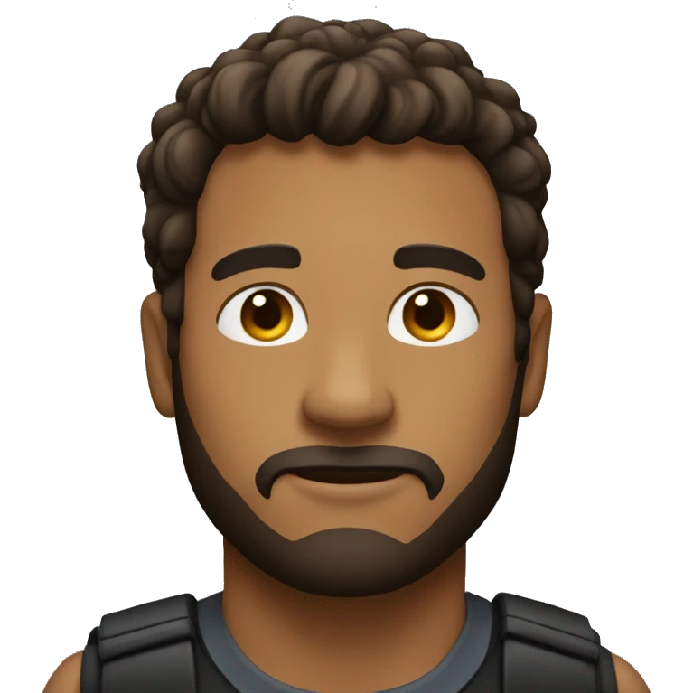 man on black bears sholders emoji