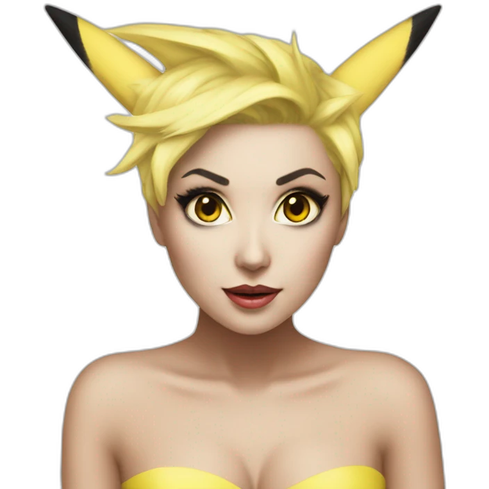Pikachu-ladygaga emoji