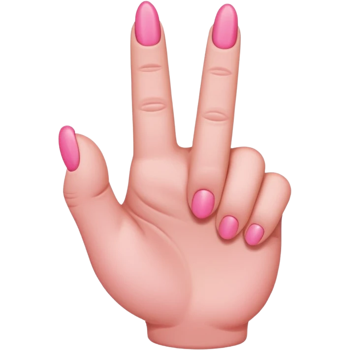 Pink middle finger  emoji