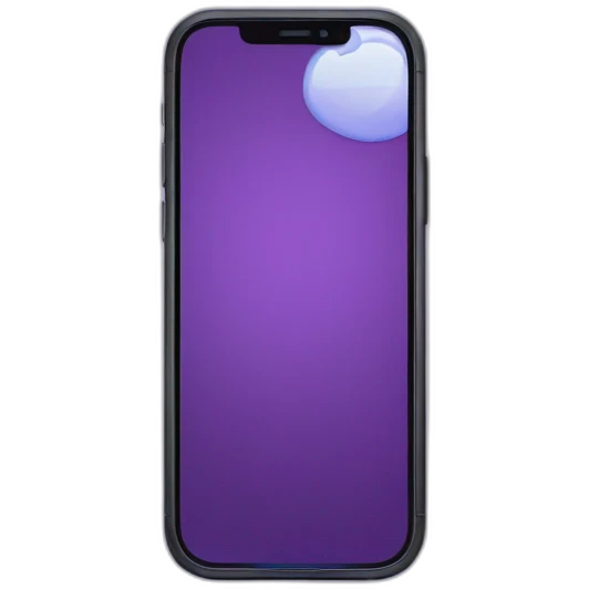 Purple iPhone 14 Pro emoji