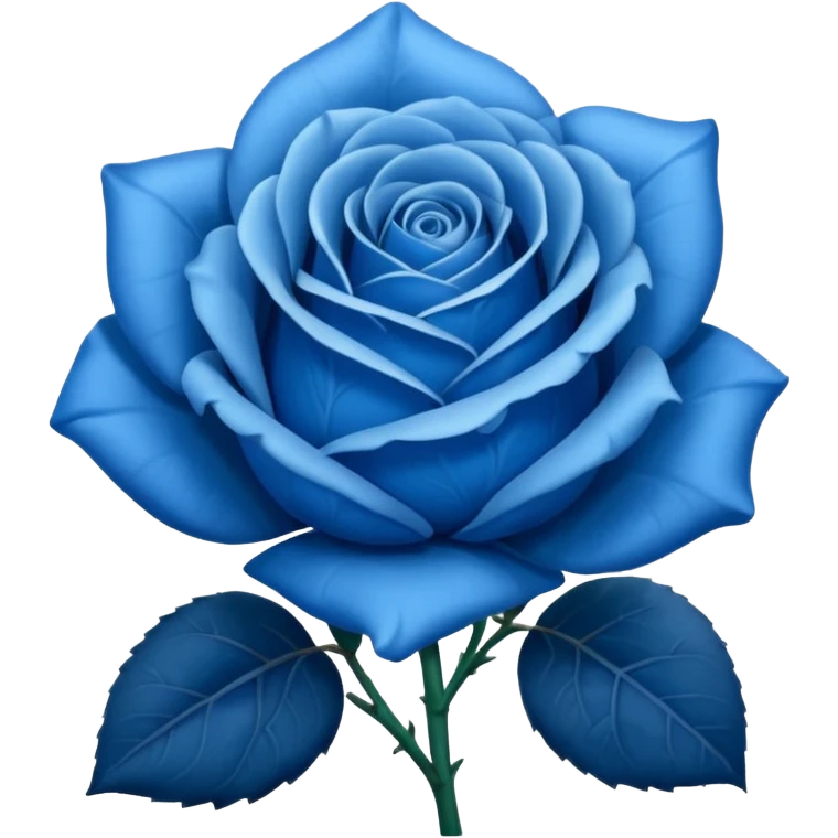 Rosa azul emoji