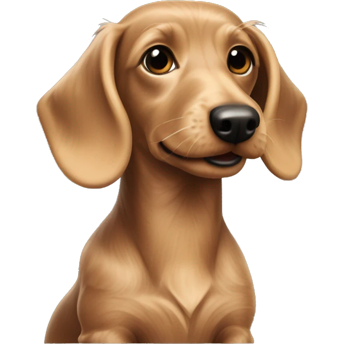 dachshund wire haired color cream emoji