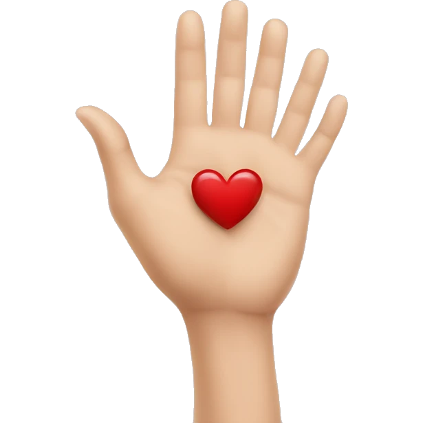 hands showing heart emoji