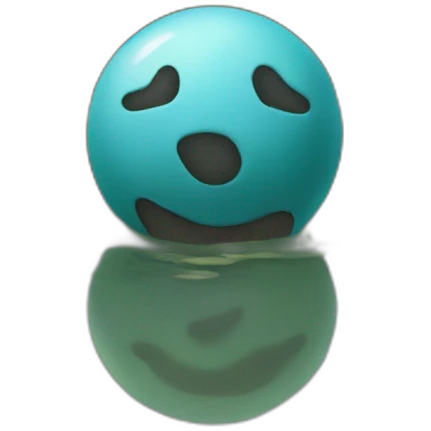 a ball in the river emoji