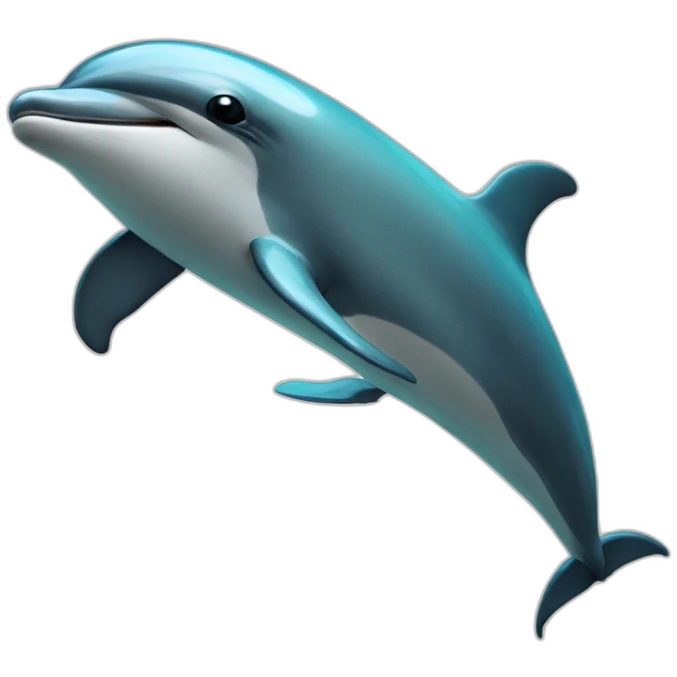 Hacker dolphin cyber emoji