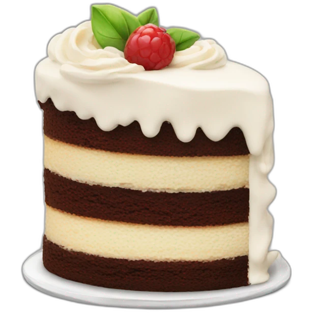 Cake with cream emoji