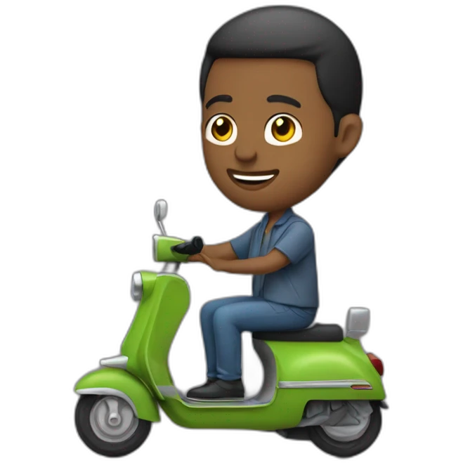francois holland sur un scooter emoji