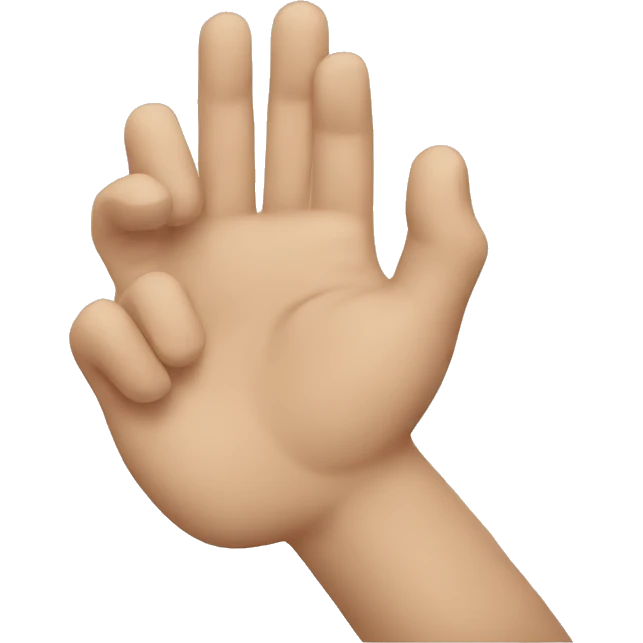 mano con iphone emoji