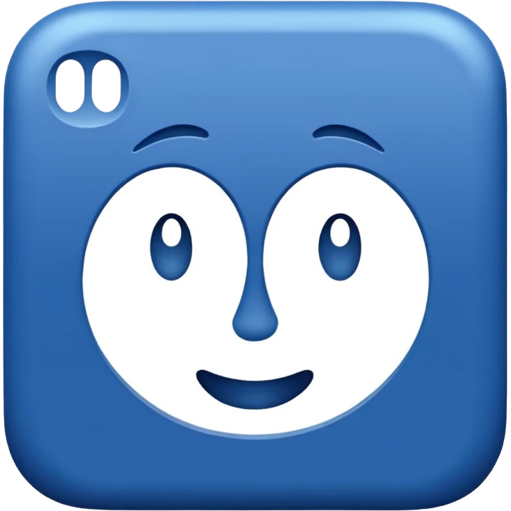 Ein blaer quadrat komplett blau!# emoji