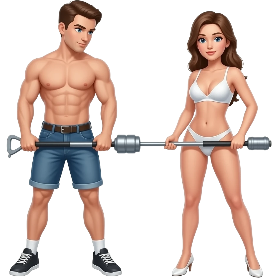 Male and female sex position jackhammer anal emoji
