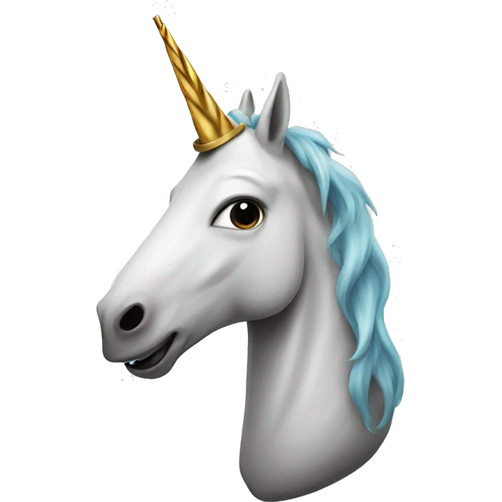 Unicorn smoking emoji